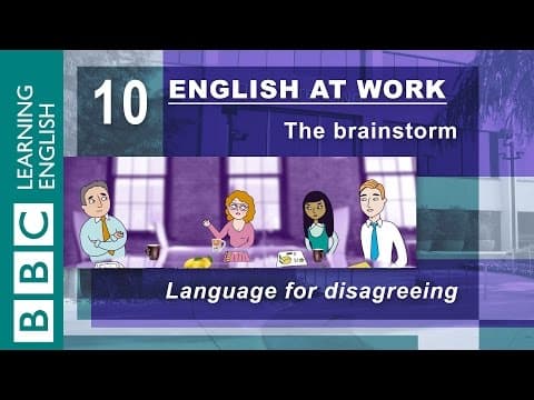 BBC English at Work #10: The brainstorm