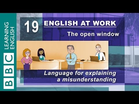BBC English at Work #19: The open window